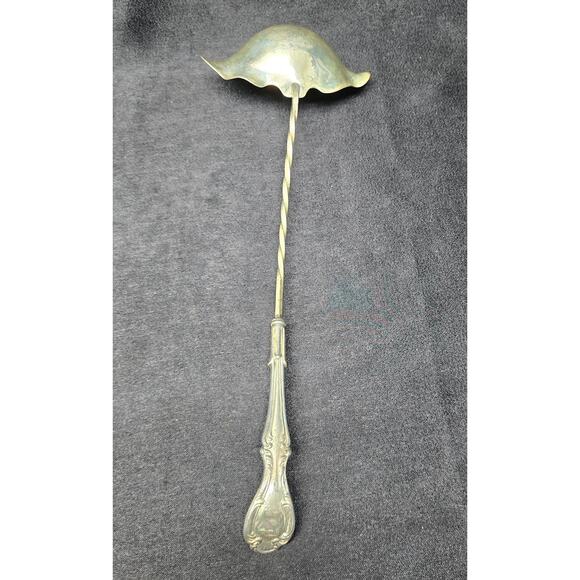 Vintage Twisted Handle Scalloped Punch Ladle 15" - Picture 2 of 10